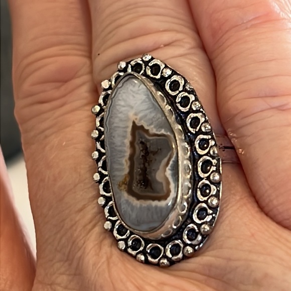 #87 Solar Agate Handcrafted Ring ๐ Size 7.25 NWOT - Picture 7 of 14